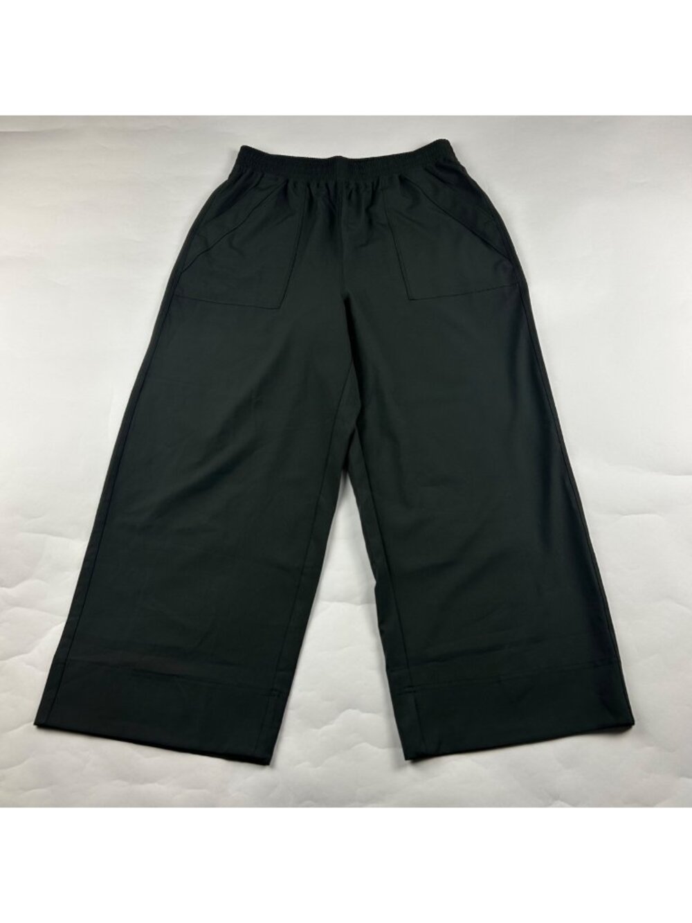 Old Navy Dark Green Stretchtech High Rise Wide Leg Cropped Athletic Pant S